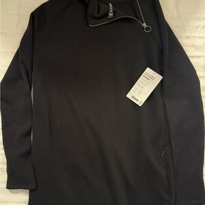 Athleta Black High-Collar Zip-Up